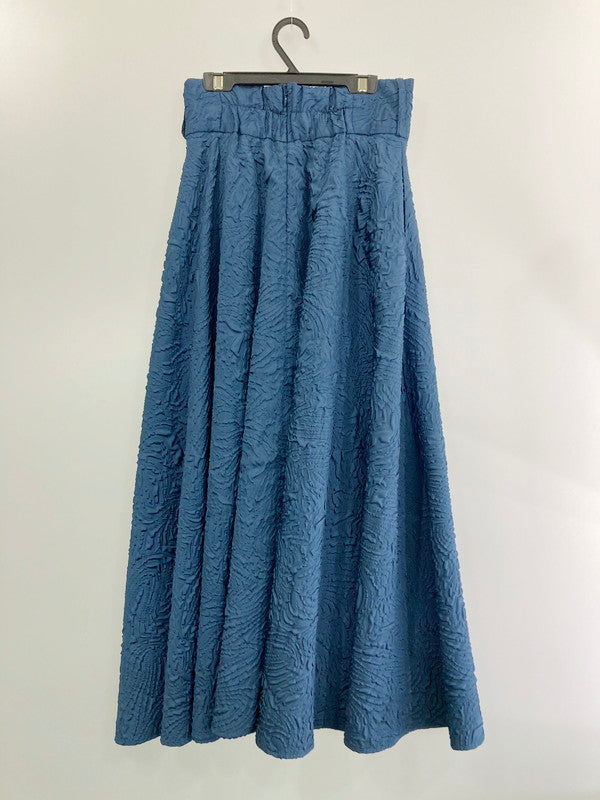 【中古品】【レディース】 HARE ハレ SKIRT HAL05042TM 23SS フクレジャガードタックスカート ボトムス 171-240808-yn-22-min サイズ：F カラー：ブルー系 万代Net店