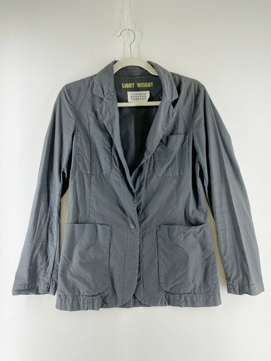 【中古品】【レディース】 MARTIN MARGIELA マルタンマルジェラ MM6 TAILORED JACKET コットン テーラードジャケット イタリア製 初期 ここのえタグ 169-230728-me-15-min サイズ：38 カラー：グレー系 万代Net店