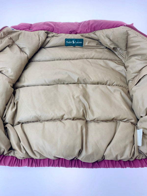 【中古品】【レディース】 RALPH LAUREN ラルフローレン ROUGH WEAR DOWN JACKET ダウンジャケット アウター 169-240725-ks-04-min サイズ：M カラー：レッド系 万代Net店