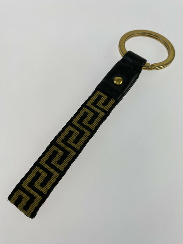 【中古品】【メンズ/レディース】 VERSACE ヴェルサーチ キーホルダー キーリング アクセサリー メデューサ 182-231007-ab-09-min カラー：ブラック/ゴールド 万代Net店