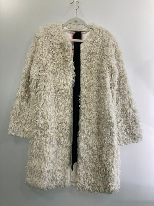 【中古品】【レディース】 Kate Spade ケイトスペード FAUX FUR BOWNECK COAT K6348 フェイクファー コート アウター 170-241122-yn-15-min サイズ：S カラー：ホワイト 万代Net店