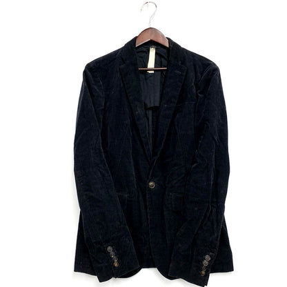 【中古品】【メンズ】 wjk ダブルジェイケイ CORDUROY TAILORED JACKET コーデュロイ テーラードジャケット アウター 長袖 140-240824-ma-01-izu サイズ：M カラー：黒 万代Net店