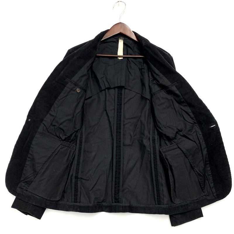 【中古品】【メンズ】 wjk ダブルジェイケイ CORDUROY TAILORED JACKET コーデュロイ テーラードジャケット アウター 長袖 140-240824-ma-01-izu サイズ：M カラー：黒 万代Net店