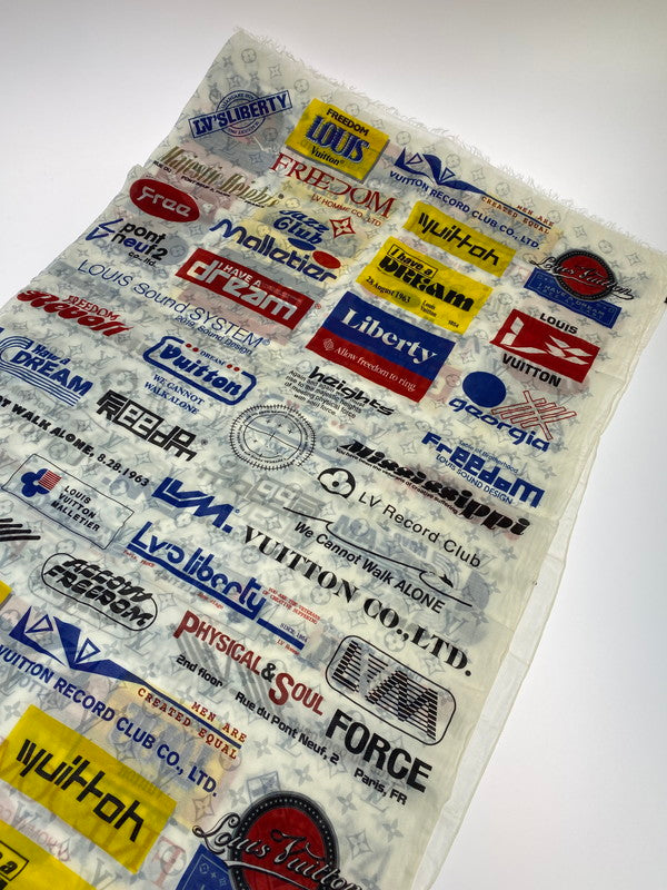 【LIFTる。景品】【中古品】【メンズ/レディース】 LOUIS VUITTON ルイ・ヴィトン MP2416 エトール モノグラム ロゴ ストール 179-230924-ab-22-min カラー：ホワイト系 万代Net店