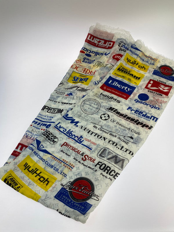 【LIFTる。景品】【中古品】【メンズ/レディース】 LOUIS VUITTON ルイ・ヴィトン MP2416 エトール モノグラム ロゴ ストール 179-230924-ab-22-min カラー：ホワイト系 万代Net店