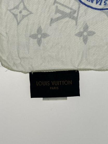 【LIFTる。景品】【中古品】【メンズ/レディース】 LOUIS VUITTON ルイ・ヴィトン MP2416 エトール モノグラム ロゴ ストール 179-230924-ab-22-min カラー：ホワイト系 万代Net店