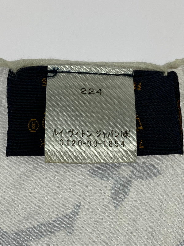 【LIFTる。景品】【中古品】【メンズ/レディース】 LOUIS VUITTON ルイ・ヴィトン MP2416 エトール モノグラム ロゴ ストール 179-230924-ab-22-min カラー：ホワイト系 万代Net店