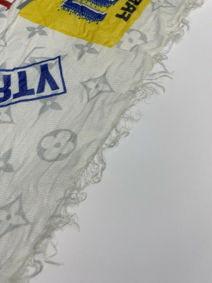 【LIFTる。景品】【中古品】【メンズ/レディース】 LOUIS VUITTON ルイ・ヴィトン MP2416 エトール モノグラム ロゴ ストール 179-230924-ab-22-min カラー：ホワイト系 万代Net店