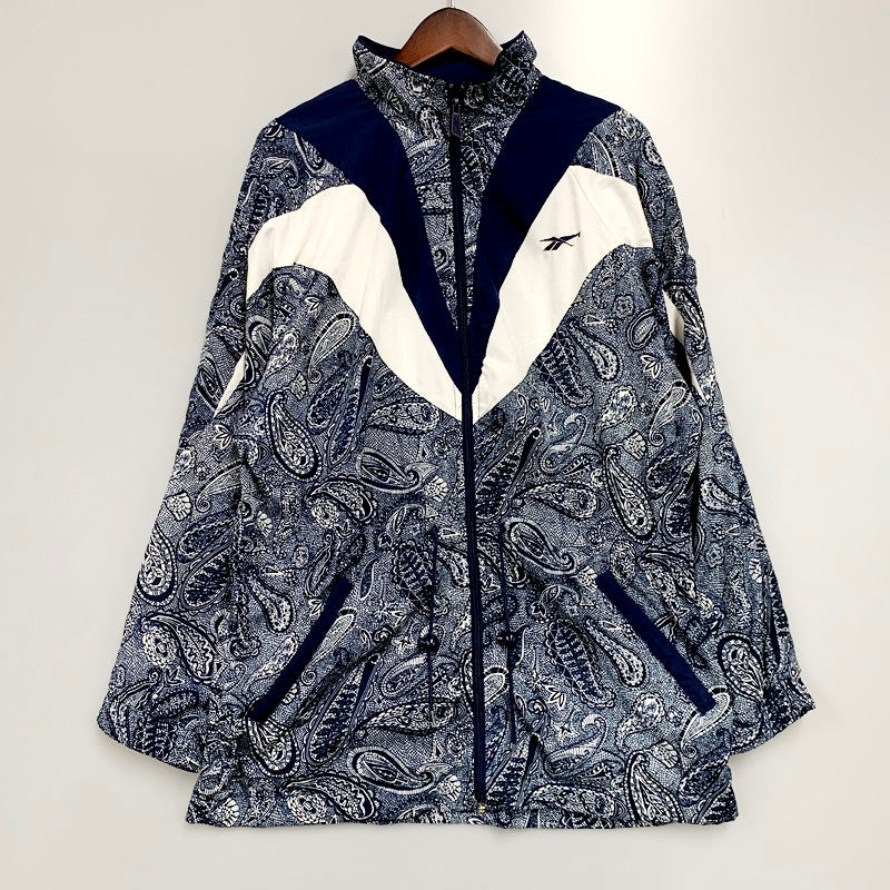 【中古品】【メンズ】 Reebok リーボック 90’S NYLON JACKET ナイロンジャケット アウター 146-240716-ay-39-izu サイズ：M カラー：ブルー×ホワイト 万代Net店