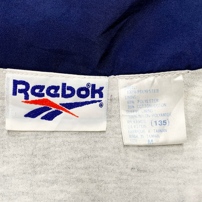 【中古品】【メンズ】 Reebok リーボック 90’S NYLON JACKET ナイロンジャケット アウター 146-240716-ay-39-izu サイズ：M カラー：ブルー×ホワイト 万代Net店