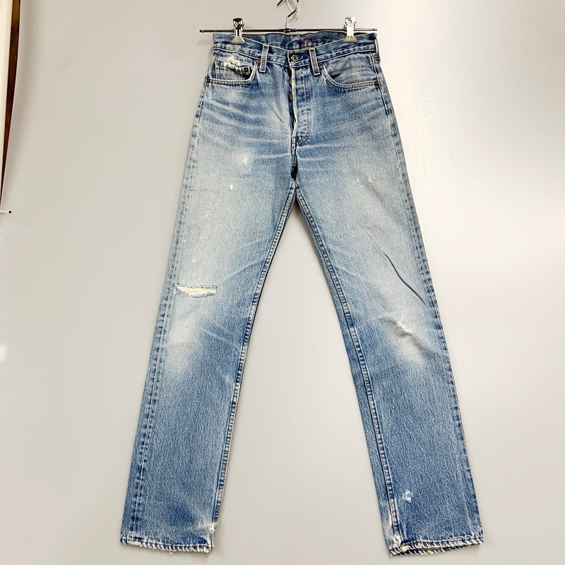 【中古品】【メンズ】 Levi's リーバイス 80's 501 DENIM PANTS デニムパンツ 刻印524 エルパソ工場製 ボタンフライ 157-240616-hi-10-izu カラー：ライトインディゴ 万代Net店