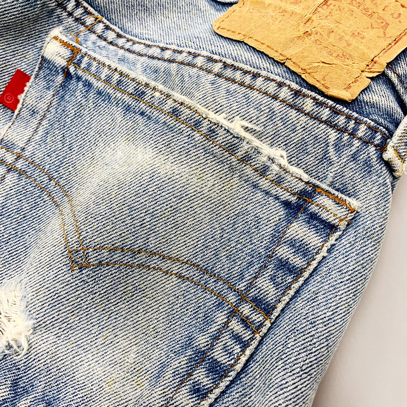 【中古品】【メンズ】 Levi's リーバイス 80's 501 DENIM PANTS デニムパンツ 刻印524 エルパソ工場製 ボタンフライ 157-240616-hi-10-izu カラー：ライトインディゴ 万代Net店