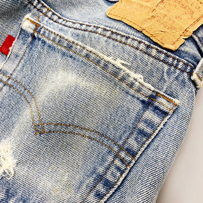 【中古品】【メンズ】 Levi's リーバイス 80's 501 DENIM PANTS デニムパンツ 刻印524 エルパソ工場製 ボタンフライ 157-240616-hi-10-izu カラー：ライトインディゴ 万代Net店