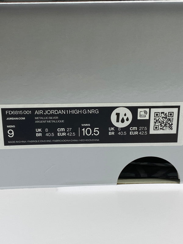 【中古美品】【メンズ】 NIKE ナイキ FD6815-001 AIR JORDAN 1 HIGH G NRG 靴 シューズ スニーカー SNEAKERS 160-250423-ks-55-min サイズ：27cm カラー：シルバー 万代Net店