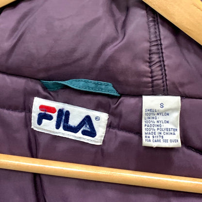 【中古品】【メンズ】 FILA フィラ PUFFER JACKET 中綿ジャケット アウター ブランド 古着 146-250224-gm-02-fuz サイズ：S カラー：グリーン 万代Net店