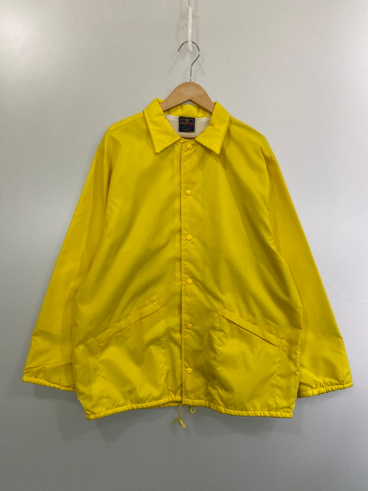 【現状渡し品】【メンズ】 HILTON ヒルトン USA製 80S STP COACHES JACKET コーチズジャケット 146-251220-zi-07-min サイズ：L カラー：イエロー 万代Net店