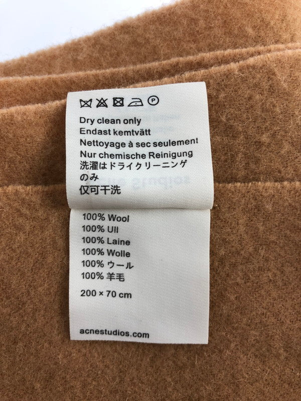 【中古品】【メンズ】 ACNE STUDIOS アクネストゥディオズ FRINGE WOOL SCARF フリンジウールスカーフ 服飾雑貨 マフラー 187-230108-kk-39-min カラー：ベージュ系 万代Net店