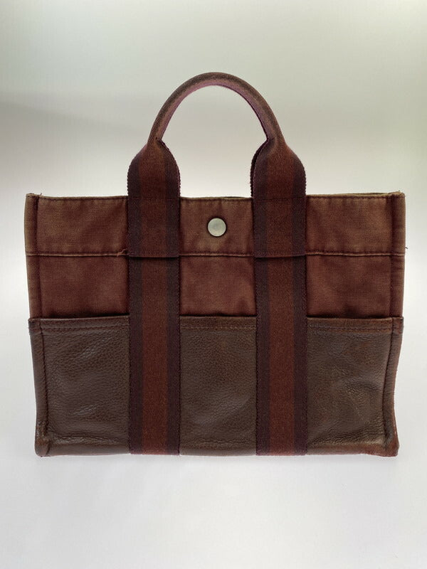 【LIFTる。景品】【中古品】【メンズ/レディース】 HERMES エルメス HAND BAG フールトゥPM ハーフレザー ハンドバッグ 180-231209-ab-22-min カラー：ボルドー 万代Net店