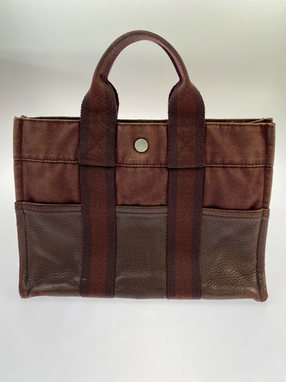 【LIFTる。景品】【中古品】【メンズ/レディース】 HERMES エルメス HAND BAG フールトゥPM ハーフレザー ハンドバッグ 180-231209-ab-22-min カラー：ボルドー 万代Net店