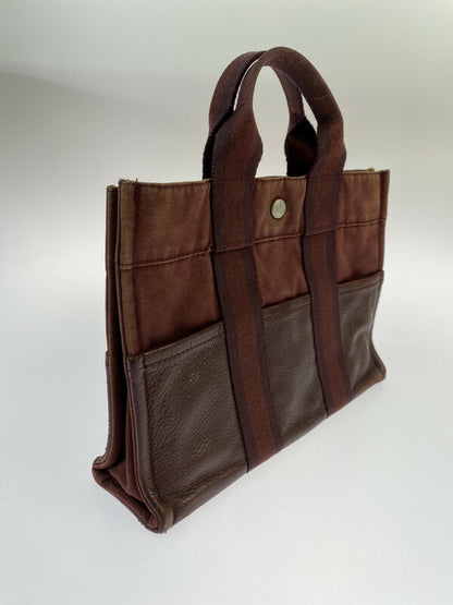 【LIFTる。景品】【中古品】【メンズ/レディース】 HERMES エルメス HAND BAG フールトゥPM ハーフレザー ハンドバッグ 180-231209-ab-22-min カラー：ボルドー 万代Net店