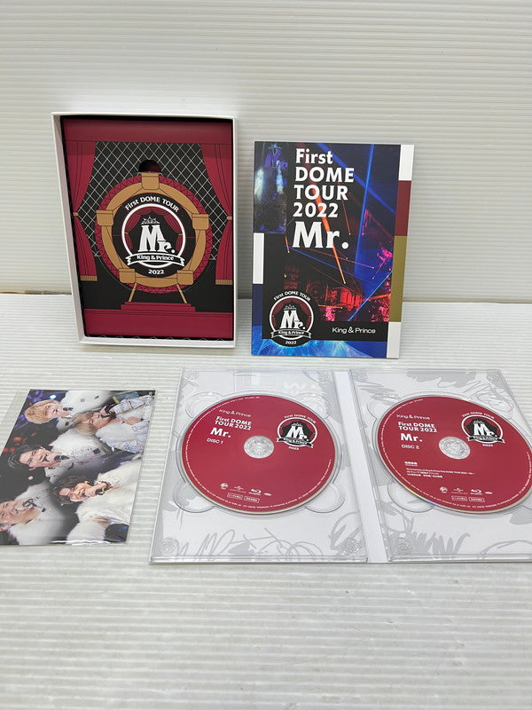 【中古品】 【メーカー特典あり】King & Prince First DOME TOUR 2022 Mr. 初回限定盤 2枚組 特典:フォトカード A6サイズ Blu-ray 010-250929-em-33-min 万代Net店