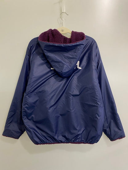 【中古品】【レディース】 X-girl エックスガール CHAMPION REVERSIBLE FULL ZIP HOODIE CWSQ610 チャンピオン リバーシブル フルジップ フーディー ボアジャケット アウター 169-241121-yn-04-min サイズ：S カラー：パープル/ネイビー 万代Net店