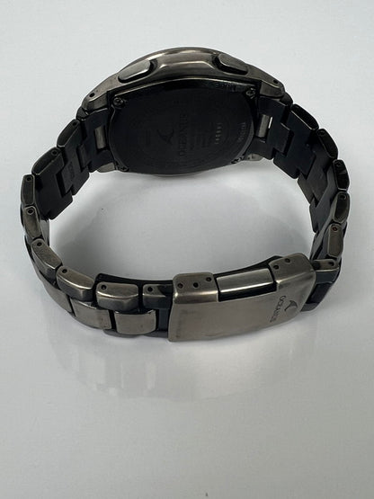 【現状渡し品】【メンズ】 CASIO カシオ OCEANUS CLASSIC LINE OCW-T100 オシアナス クラシックライン 電波ソーラー 腕時計 197-260612-kk-07-hon カラー：シルバー 万代Net店