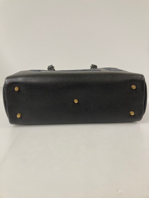 【LIFTる。景品】【中古美品】【メンズ】BEAD-YA TALONジッパー セルビッチデニム切替 本革サドルレザー極厚リベット トートバッグ カバン 鞄 188-240218-ab-01-min 万代Net店