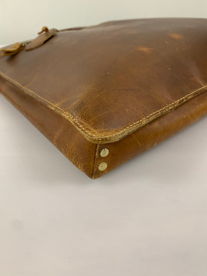 【現状渡し品】【メンズ】 ノーブランド 2WAYレザーブリーフケース 鞄 バッグ 188-250111-AS-1-min カラー：ブラウン 万代Net店