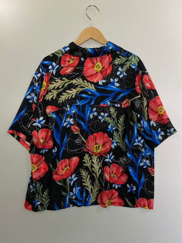 【中古品】【メンズ】 Jieda ジエダ JIE-19S-SH03 19SS FLOWER PATTERN S S SHIRT 半袖 シャツ 140-241015-AS-4-min サイズ：1 カラー：ブラック系 万代Net店