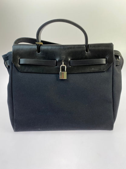 【中古品】【メンズ/レディース】 HERMES エルメス □D刻印 2000年製 エールバッグPM 鞄 180-240809-ks-3-min カラー：ブラック  万代Net店