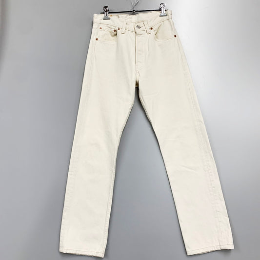 【中古品】【メンズ】 Levi's リーバイス 501XX WHITE DENIM PANT ホワイトデニムパンツ ボタン裏刻印552 ジーンズ ズボン ボトムス 157-240701-ay-07-izu サイズ：W28×L32 カラー：ホワイト 万代Net店