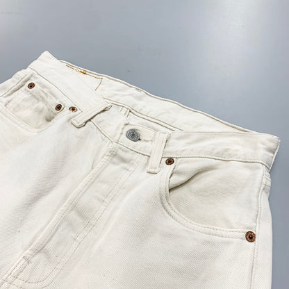 【中古品】【メンズ】 Levi's リーバイス 501XX WHITE DENIM PANT ホワイトデニムパンツ ボタン裏刻印552 ジーンズ ズボン ボトムス 157-240701-ay-07-izu サイズ：W28×L32 カラー：ホワイト 万代Net店