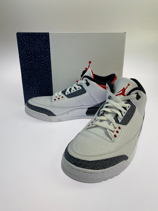 【中古品】【メンズ】 NIKE ナイキ CZ6433-100 AIR JORDAN 3 RETRO SE-T 靴 シューズ スニーカー SNEAKERS 160-250427-ks-64-min サイズ：28cm カラー：WHITE/FIRE RED-BLACK 万代Net店