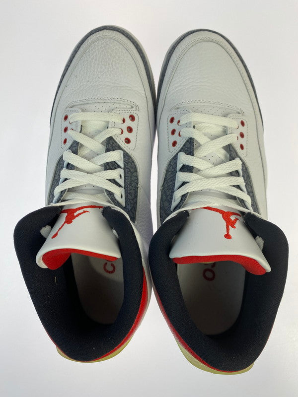 【中古品】【メンズ】 NIKE ナイキ CZ6433-100 AIR JORDAN 3 RETRO SE-T 靴 シューズ スニーカー SNEAKERS 160-250427-ks-64-min サイズ：28cm カラー：WHITE/FIRE RED-BLACK 万代Net店