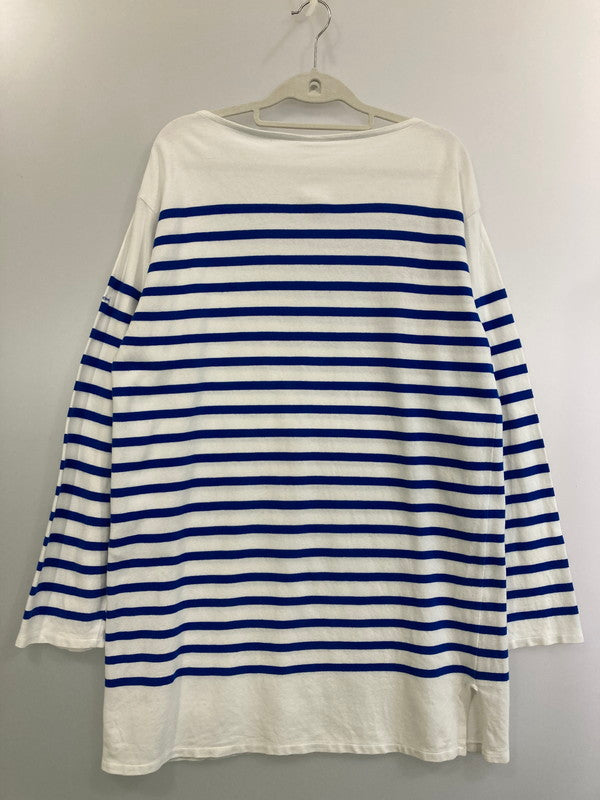 【中古品】【レディース】 ORCIVAL オーシバル FR-22 ラッセルフレンチセーラーTシャツ トップス 170-241122-yn-06-min カラー：ブルー/ホワイト 万代Net店