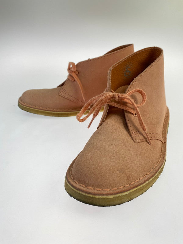 【現状渡し品】【レディース】 CLARKS クラークス 61102416 DESERT BOOT デザートブーツ 靴 シューズ 167-241124-em-07-min サイズ：23.5cm カラー：コーラルピンク 万代Net店