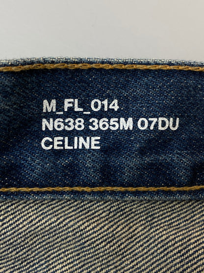 【中古品】【メンズ】  CELINE BY HEDI SLIMANE セリーヌバイエディスリマン N638 365M 07DU 22SS ”COSMIC CRUISER期”SURF FLARE JEANS ボトムス デニムパンツ 152-250121-AS-37-min サイズ：31 カラー：インディゴ 万代Net店