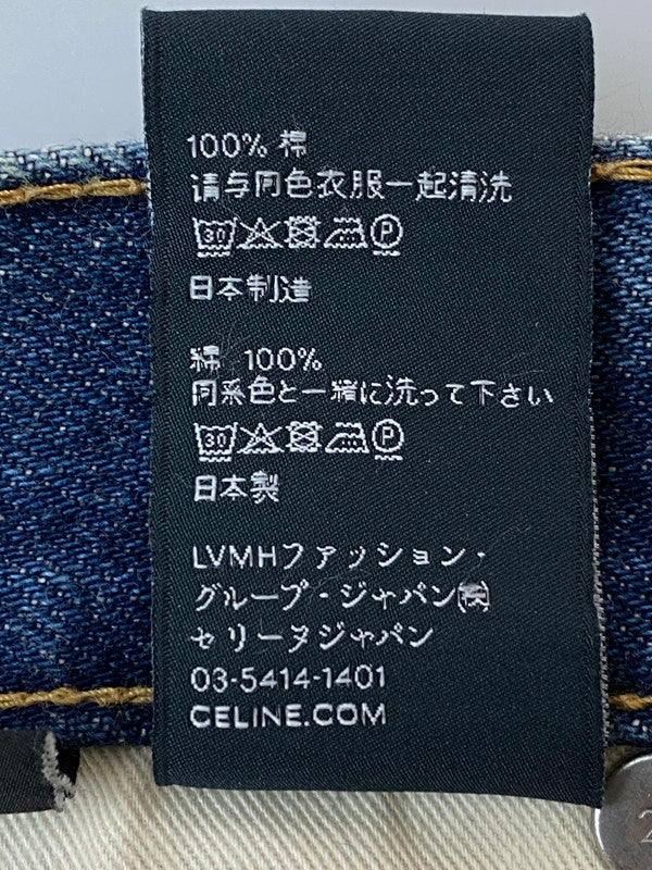 【中古品】【メンズ】  CELINE BY HEDI SLIMANE セリーヌバイエディスリマン N638 365M 07DU 22SS ”COSMIC CRUISER期”SURF FLARE JEANS ボトムス デニムパンツ 152-250121-AS-37-min サイズ：31 カラー：インディゴ 万代Net店