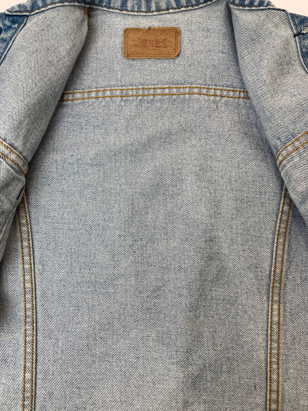 【中古品】【レディース】 Levi's リーバイス DENIM TRUCKER JACKET 70706 80S 869刻印 デニム トラッカージャケット 80年代 レディース アウター Gジャン 169-250804-em-28-min サイズ：16 カラー：インディゴブルー 万代Net店