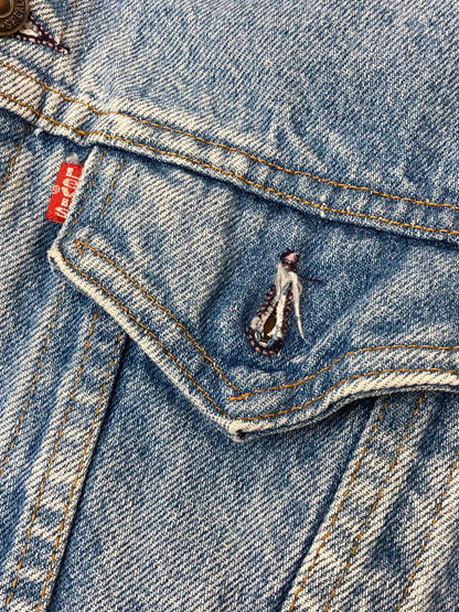 【中古品】【レディース】 Levi's リーバイス DENIM TRUCKER JACKET 70706 80S 869刻印 デニム トラッカージャケット 80年代 レディース アウター Gジャン 169-250804-em-28-min サイズ：16 カラー：インディゴブルー 万代Net店