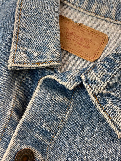 【中古品】【レディース】 LEVI'S リーバイス DENIM TRUCKER JACKET 70706 80's 869刻印 デニム トラッカージャケット 80年代 レディース アウター Gジャン 169-260509-yn-09-min サイズ：18 カラー：インディゴブルー 万代Net店