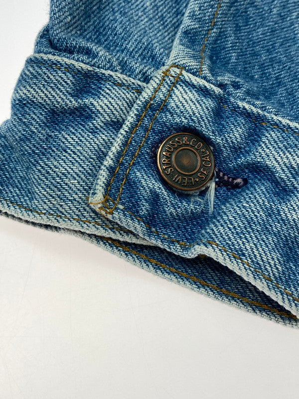 【中古品】【レディース】 LEVI'S リーバイス DENIM TRUCKER JACKET 70706 80's 869刻印 デニム トラッカージャケット 80年代 レディース アウター Gジャン 169-260509-yn-09-min サイズ：18 カラー：インディゴブルー 万代Net店