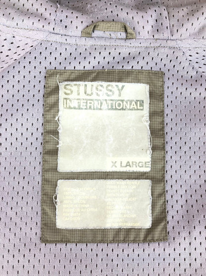 【現状渡し品】【メンズ】 OLD STUSSY オールド ステューシー INTERNATIONAL NYLON JACKET インターナショナル ナイロンジャケット ライトアウター 142-251114-yy-12-tag サイズ：XL カラー：ベージュ 万代Net店