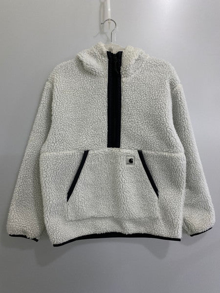 【中古品】【レディース】 Carhartt カーハート W HOODED LOON LINER IO28123 ハーフジップ ボア プルオーバー アウター 169-241121-yn-05-min サイズ：XS カラー：ホワイト 万代Net店