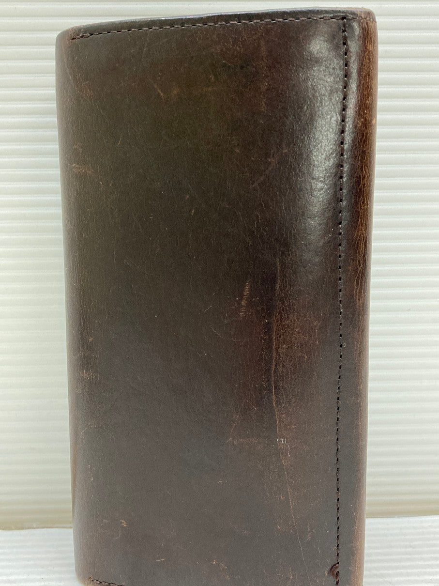 【現状渡し品】【メンズ】 AMIACALVA アミアカルヴァ ブライドルレザー ロングウォレット 長財布 本体のみ 200-250625-cn-9-min カラー：ダークブラウン 万代Net店