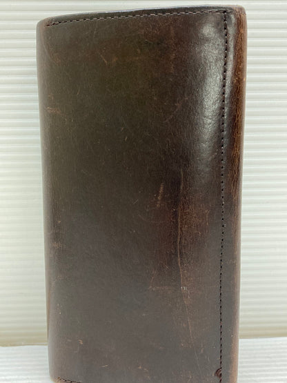 【現状渡し品】【メンズ】 AMIACALVA アミアカルヴァ ブライドルレザー ロングウォレット 長財布 本体のみ 200-250625-cn-9-min カラー：ダークブラウン 万代Net店
