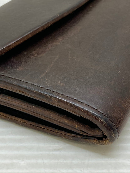 【現状渡し品】【メンズ】 AMIACALVA アミアカルヴァ ブライドルレザー ロングウォレット 長財布 本体のみ 200-250625-cn-9-min カラー：ダークブラウン 万代Net店