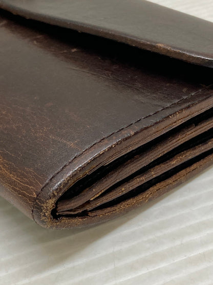 【現状渡し品】【メンズ】 AMIACALVA アミアカルヴァ ブライドルレザー ロングウォレット 長財布 本体のみ 200-250625-cn-9-min カラー：ダークブラウン 万代Net店