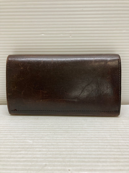 【現状渡し品】【メンズ】 AMIACALVA アミアカルヴァ ブライドルレザー ロングウォレット 長財布 本体のみ 200-250625-cn-9-min カラー：ダークブラウン 万代Net店
